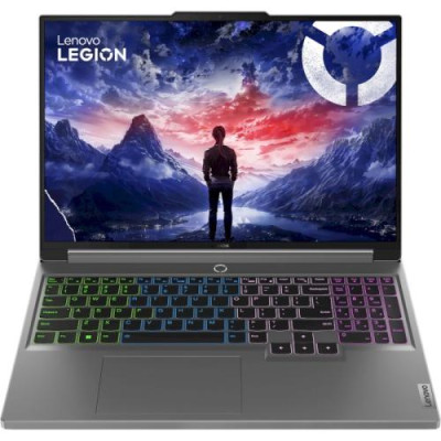 Ноутбук Lenovo Legion 5 16IRX9, Luna Grey, 16" (2560x1600, IPS), Core i7-14650HX (16x2.2-5.1 GHz), 16Gb DDR5, 1Tb NVMe, GeForce RTX 4060 (8Gb), WiFi 6E, Bluetooth 5.2, Web, 2xType-C / 3xUSB 3.0, HDMI, 80 Wh, Windows 11 Home (83DG00KKRA)
