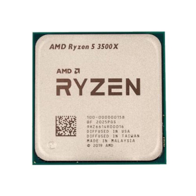Процесор AMD (AM4) Ryzen 5 3500X, Tray, 6x3.3 GHz (Turbo Boost 4.1 GHz), L3 32Mb, Matisse, 7 nm, TDP 65 Вт, розблокований множник (100-000000158)