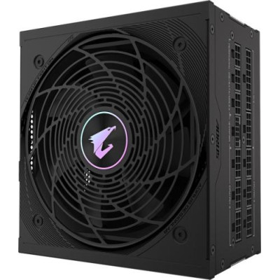 Блок живлення 850 Вт, Gigabyte AORUS ELITE P850W, Black, модульний, 80+ Platinum, 12 см FDB, 8xSATA/4xMolex/1x16-pin/6x6+2-pin/2x4+4-pin/1x20+4-P/OCP/OCP/OC (GP-AE850PM PG5)