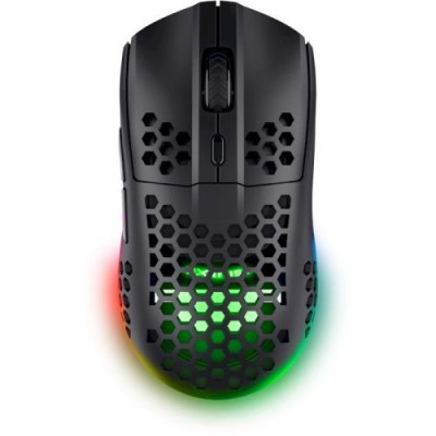 Миша бездротова Trust GXT 929 Helox, Black, USB (2.4GHz), оптична, 800-4800 dpi, RGB підсвічування, 6 кнопок, акумулятор (25307)
