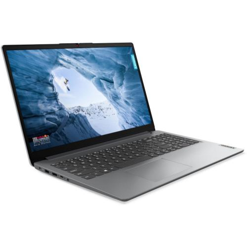 Ноутбук Lenovo ideapad 1 15IJL7, Cloud Grey, 15.6" (1920x1080, IPS), Celeron N4500 (2x1.10-2.8 GHz), 8Gb DDR4, 512Gb NVMe, UHD Graphics, WiFi 6, Bluetooth 5.2, Web, 1xType-C / 1xUSB 3.0 / 1xUSB 2.0, HDMI, 42 Wh, Без ОС (82LX00AKRA)