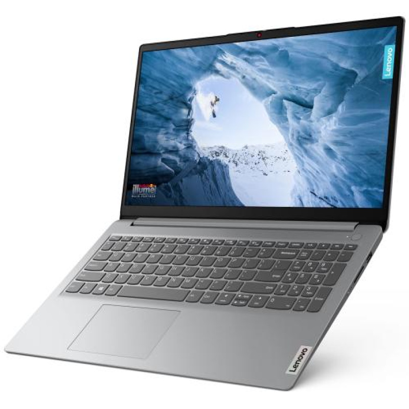 Ноутбук Lenovo ideapad 1 15IJL7, Cloud Grey, 15.6" (1920x1080, IPS), Celeron N4500 (2x1.10-2.8 GHz), 8Gb DDR4, 512Gb NVMe, UHD Graphics, WiFi 6, Bluetooth 5.2, Web, 1xType-C / 1xUSB 3.0 / 1xUSB 2.0, HDMI, 42 Wh, Без ОС (82LX00AKRA)