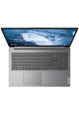 Ноутбук Lenovo ideapad 1 15IJL7, Cloud Grey, 15.6" (1920x1080, IPS), Celeron N4500 (2x1.10-2.8 GHz), 8Gb DDR4, 512Gb NVMe, UHD Graphics, WiFi 6, Bluetooth 5.2, Web, 1xType-C / 1xUSB 3.0 / 1xUSB 2.0, HDMI, 42 Wh, Без ОС (82LX00AKRA)