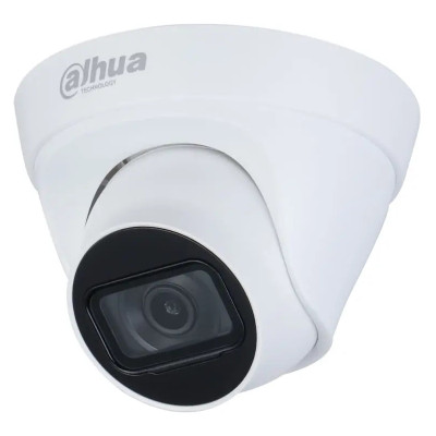 IP камера Dahua DH-IPC-HDW1431T1 (2.8мм), White, 4 Мп, 1/2.9" CMOS, 2560x1440, f=2.8 мм, ІЧ підсвічування до 30 м, LAN с PoE, IP67, H.264H, H.264B, MJPEG, Smart H.265 + / Smart H.264 +, -40°C ~ +60°C