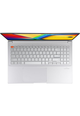 Ноутбук 15" Asus Vivobook Pro 15 K6502VV-MA026 Silver, 15.6" (2880x1620, OLED, 120Hz), Core i5-13500H (12x2.6-4.7 GHz), 16Gb DDR5, 512Gb SSD, GeForce RTX 4060 (8Gb), LAN, WiFi 6E, Bluetooth 5.2, Web, 2xType-C / 2xUSB 3.0, HDMI, 70 Wh, DOS (90NB1