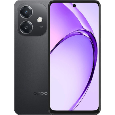 Смартфон Oppo A3, Sparkle Black, 6.67" (1604x720, 90 Гц, IPS), Snapdragon 6 4G Gen1, Adreno 610, 6Gb, 128Gb, 50Mp + 5Mp, WiFi, Bluetooth 5.0, NFC, Type-C, 5100 mAh (45 Вт), Android 14 (CPH2669)