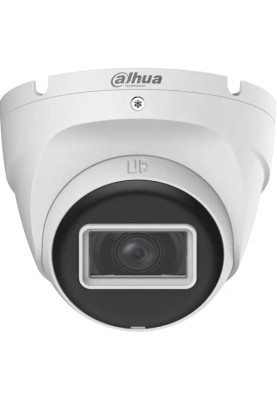 Камера HDCVI Dahua DH-HAC-T2A51P-U, White, 2880x1620, 5 Мп, f=2.8 мм CMOS, ІЧ підсвічування до 30 м, -40°C ~ +60°C, IP67