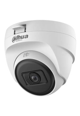 Камера HDCVI Dahua DH-HAC-T1A51P-U, White, 2880x1620, 5 Мп, f=2.8 мм CMOS, ІЧ підсвічування до 25 м, -40°C ~ +55°C