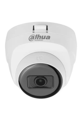Камера HDCVI Dahua DH-HAC-T1A51P-U, White, 2880x1620, 5 Мп, f=2.8 мм CMOS, ІЧ підсвічування до 25 м, -40°C ~ +55°C