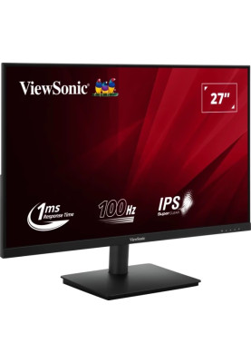 Монітор 27" ViewSonic VA270-H, Black, WLED, IPS, 1920x1080, 16:9, 100Hz, 1 мс, 250 кд/м2, 1000:1, 178°/178°, VGA/HDMI, Vesa 75x75