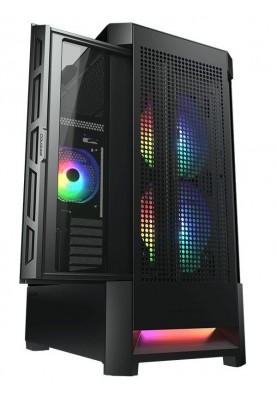 Корпус Cougar Airface Black, без БЖ, Midi Tower, Mini ITX / Micro ATX / ATX / EATX, USB 3.0 x2, USB 2.0 x1, 1 x 120-мм Fan, 386 x 230 x 491 мм