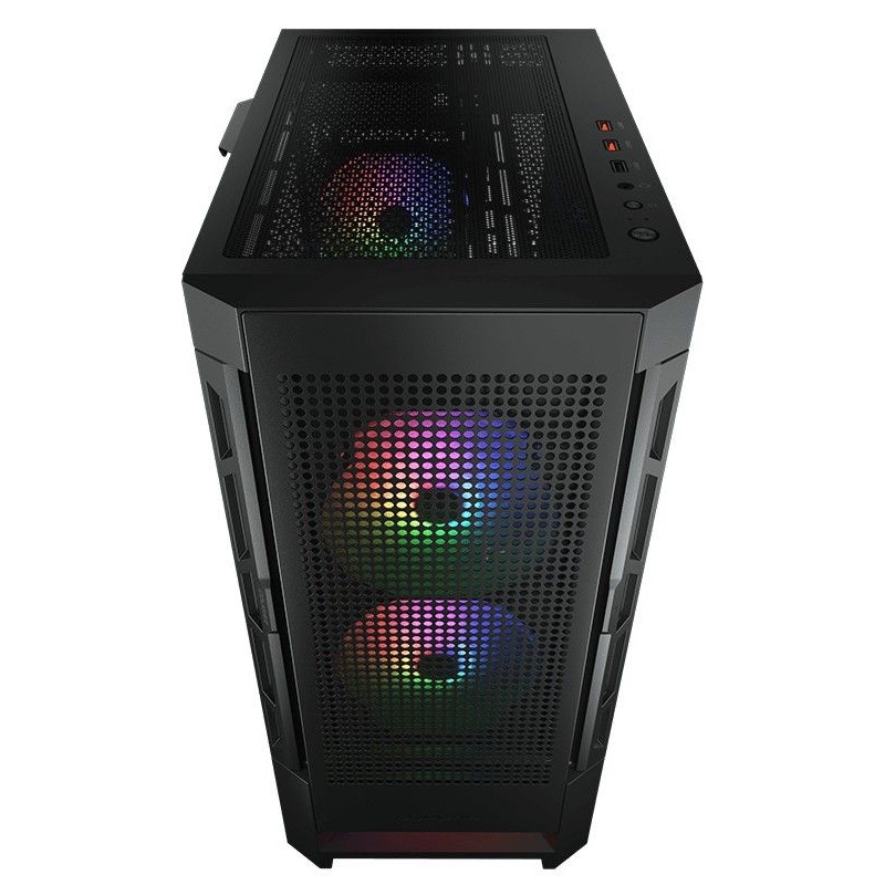 Корпус Cougar Airface Black, без БЖ, Midi Tower, Mini ITX / Micro ATX / ATX / EATX, USB 3.0 x2, USB 2.0 x1, 1 x 120-мм Fan, 386 x 230 x 491 мм