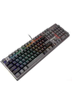 Клавіатура A4Tech FS100 Stone Black "Fstyler", Black/Grey, USB, 10 режимів підсвічування, 1.8 м, UA/RU/US