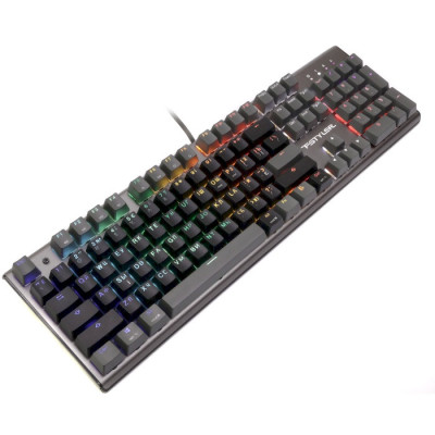 Клавіатура A4Tech FS100 Stone Black "Fstyler", Black/Grey, USB, 10 режимів підсвічування, 1.8 м, UA/RU/US