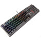 Клавіатура A4Tech FS100 Stone Black "Fstyler", Black/Grey, USB, 10 режимів підсвічування, 1.8 м, UA/RU/US