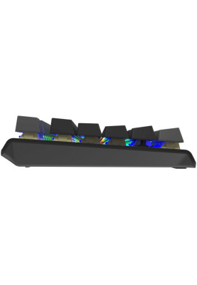 Клавіатура A4Tech FS100 Stone Black "Fstyler", Black/Grey, USB, 10 режимів підсвічування, 1.8 м, UA/RU/US