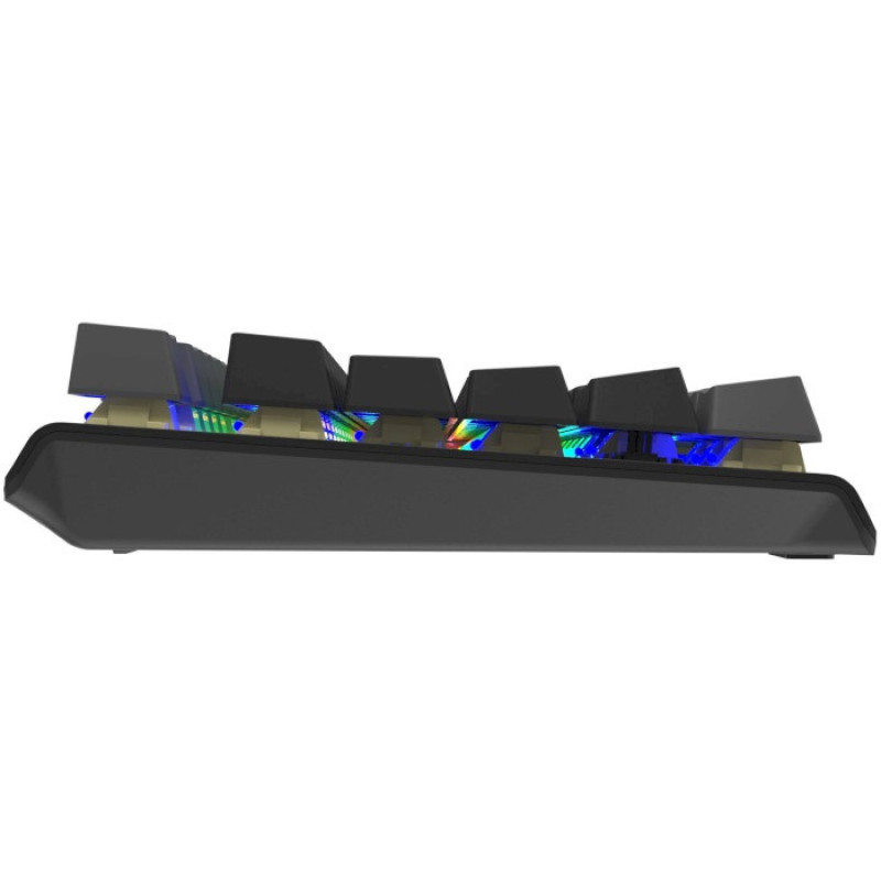 Клавіатура A4Tech FS100 Stone Black "Fstyler", Black/Grey, USB, 10 режимів підсвічування, 1.8 м, UA/RU/US