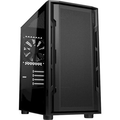 Корпус Cougar UNIFACE MINI Black, без БЖ, Mini Tower, mATX / mini-ITX, USB3.0 x 2, USB2.0x1, Audio x1, CPU - 160 мм, VGA - 340, 120-мм Fan, 210 x 422 x 390 мм, скляна бічна панель (UNIFACE_MINI_Black)