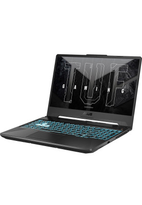 Ноутбук 15" Asus TUF Gaming A15 FA506NFR-HN081 Black 15.6" (1920x1080, IPS, 144Hz), AMD Ryzen 7 7435HS(8x3.1-4.5GHz), 16GB DDR5, SSD 512GB, nVidia RTX 2050 4GB, Web, LAN, Wi-Fi 6, BT 5.2, 1xType-C/3xUSB3.2, HDMI, 48Wh, DOS (90NR0JU7-M00530)