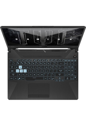 Ноутбук 15" Asus TUF Gaming A15 FA506NFR-HN081 Black 15.6" (1920x1080, IPS, 144Hz), AMD Ryzen 7 7435HS(8x3.1-4.5GHz), 16GB DDR5, SSD 512GB, nVidia RTX 2050 4GB, Web, LAN, Wi-Fi 6, BT 5.2, 1xType-C/3xUSB3.2, HDMI, 48Wh, DOS (90NR0JU7-M00530)