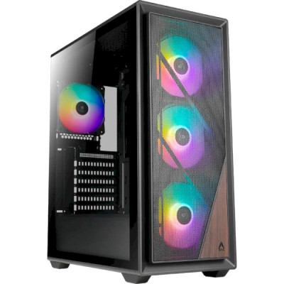 Корпус AZZA FOREST, Black, без БЖ, Mid Tower, для ATX / Micro ATX / Mini ITX, 2xUSB 3.0, макс. CPU - 160 мм / VGA - 330 мм, 3x120 мм ARGB, бічна панель із загартованого скла (CSAZ-370)