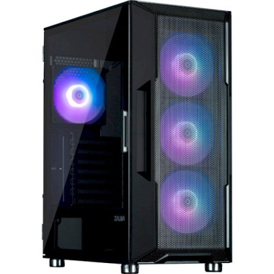 Корпус Zalman i3 NEO ARGB, Black, Mid Tower, без БЖ, для ATX / Micro ATX / Mini ITX, 2xUSB 3.0 / 1xUSB 2.0, макс. CPU - 160 мм / VGA - 355 мм, 4x120 мм ARGB, бічна панель із загартованого скла