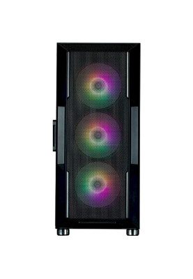 Корпус Zalman i3 NEO ARGB, Black, Mid Tower, без БЖ, для ATX / Micro ATX / Mini ITX, 2xUSB 3.0 / 1xUSB 2.0, макс. CPU - 160 мм / VGA - 355 мм, 4x120 мм ARGB, бічна панель із загартованого скла