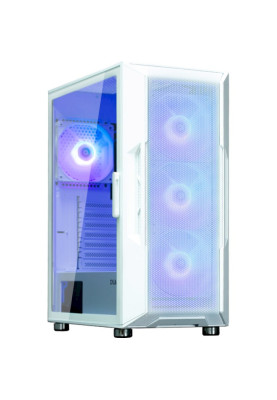 Корпус Zalman i3 NEO ARGB, White, Mid Tower, без БЖ, для ATX / Micro ATX / Mini ITX, 2xUSB 3.0 / 1xUSB 2.0, макс. CPU - 160 мм / VGA - 355 мм, 4x120 мм ARGB, бічна панель із загартованого скла