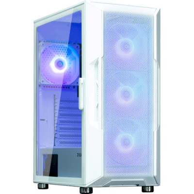 Корпус Zalman i3 NEO ARGB, White, Mid Tower, без БЖ, для ATX / Micro ATX / Mini ITX, 2xUSB 3.0 / 1xUSB 2.0, макс. CPU - 160 мм / VGA - 355 мм, 4x120 мм ARGB, бічна панель із загартованого скла
