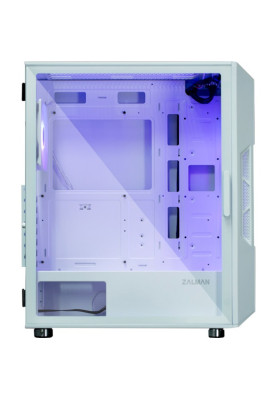 Корпус Zalman i3 NEO ARGB, White, Mid Tower, без БЖ, для ATX / Micro ATX / Mini ITX, 2xUSB 3.0 / 1xUSB 2.0, макс. CPU - 160 мм / VGA - 355 мм, 4x120 мм ARGB, бічна панель із загартованого скла