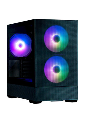 Корпус Zalman P30 AIR, Black, Mini Tower, без БЖ, для Micro ATX / Mini ITX, 1xType-C / 1xUSB 3.0, макс. CPU - 181 мм / VGA - 392 мм, 3x140 мм ARGB, бічна панель із загартованого скла