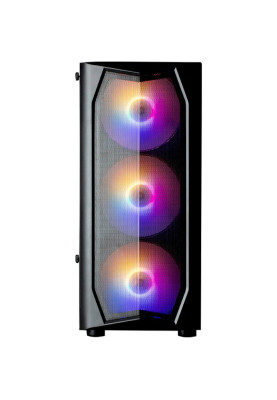 Корпус Zalman N4 (Rev.1), Black, Mid Tower, без БЖ, для ATX / Micro ATX / Mini ITX, 1xUSB 3.0 / 2xUSB 2.0, макс. CPU - 163 мм / VGA - 315 мм, 3x140 мм RGB / 3x120 мм RGB, бічна панель із загартованого скла