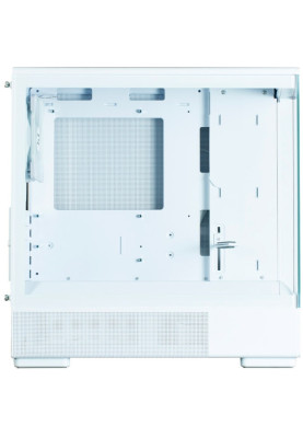 Корпус Zalman P10, White, Mini Tower, без БЖ, для Micro ATX / Mini ITX, 1xType-C / 1xUSB 3.0, макс. CPU - 173 мм / VGA - 384 мм, 1x120 мм ARGB, бічна та передня панель із загартованого скла
