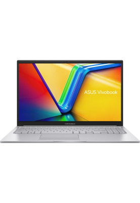 Ноутбук 15" Asus VivoBook 15 X1504ZA-BQ606 Silver 15.6" (1920x1080, IPS, 60Hz) , Intel Core i3-1215U (6x1.2-4.4GHz), 8GB DDR4, SSD 512GB, Intel UHD Graphics, WiFi 6E, Bluetooth 5.3, Web, 1xType-C/2xUSB 3.2/1xUSB2.0, HDMI, 42 Wh, DOS