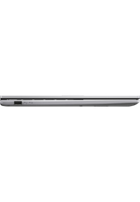 Ноутбук 15" Asus VivoBook 15 X1504ZA-BQ606 Silver 15.6" (1920x1080, IPS, 60Hz) , Intel Core i3-1215U (6x1.2-4.4GHz), 8GB DDR4, SSD 512GB, Intel UHD Graphics, WiFi 6E, Bluetooth 5.3, Web, 1xType-C/2xUSB 3.2/1xUSB2.0, HDMI, 42 Wh, DOS