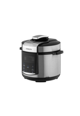 Мультиварка-скороварка Ardesto MPC-P225, Silver, 900W, 5л, 22 програми, керування сенсорне, дисплей, регулювання температури, таймер, регулювання температури, книга рецептів