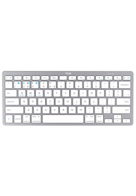 Клавіатура бездротова Trust, Silver, Bluetooth, 2xAAA (25486)