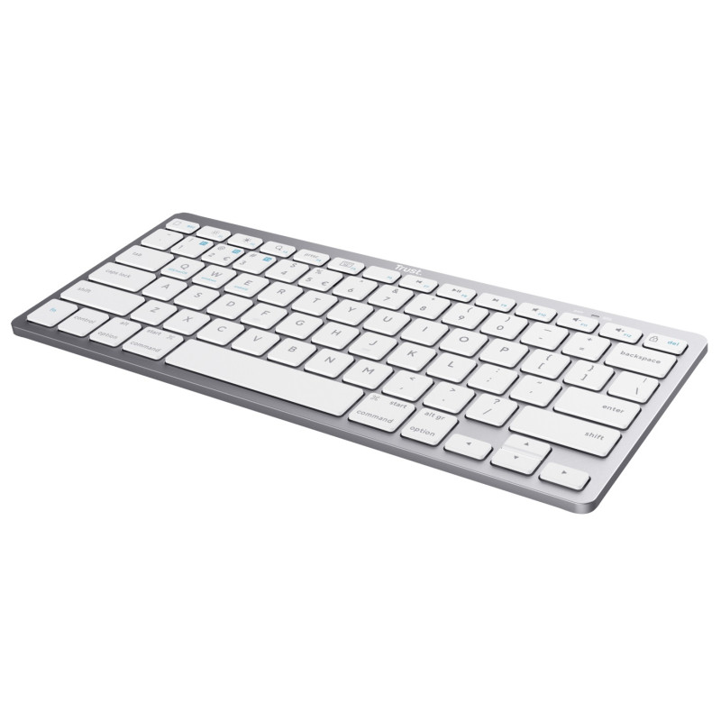 Клавіатура бездротова Trust, Silver, Bluetooth, 2xAAA (25486)