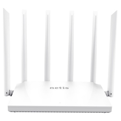 Роутер Netis NC63, AC1200, Wi-Fi 5 (802.11ac), 2.4GHz/5GHz, до 1300 Mb/s, LAN 4x1000 Mb/s, 6 зовнішні антени (NC63)