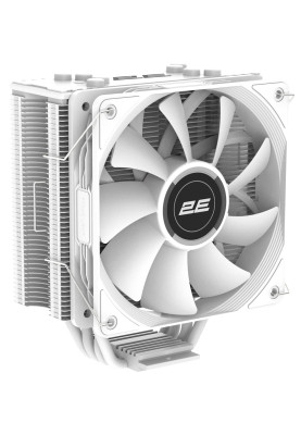 Кулер для процесора 2E Gaming Air Cool ACN120B ARGB, White, алюміній, мідні теплові трубки, 1x120 мм ARGB, для Intel 1700/1366/1200/115x, AMD AM5/AM4, до 180 Вт (2E-ACN120W-ARGB)
