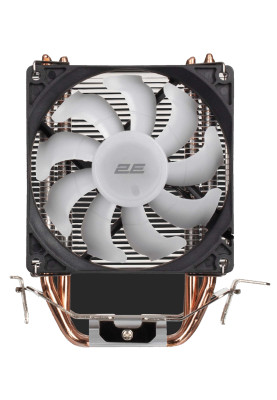 Кулер для процесора 2E Gaming Air Cool AC90D4 ARGB, алюміній, мідні теплові трубки, 1x90 мм ARGB, для Intel 1700/1366/1200/115x, AMD AM5/AM4, до 130 Вт (2E-AC90D4-ARGB)