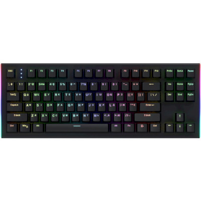 Клавіатура Hator Gravity X TKL, Black, USB, механічна (перемикачі Aurum Orange Linear rev.2.0), RGB підсвічування з індивідуальним налаштуванням кожної кнопки (HTK550UA)