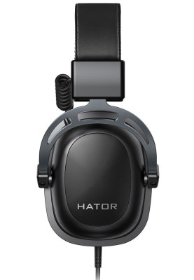Навушники Hator Hypergang 2 USB 7.1 Titanium Edition, Black (HTA-945), Mini jack, USB Type-А, знімний мікрофон, чутливість навушників 110 дБ, довжина кабелю 1м + 2м USB