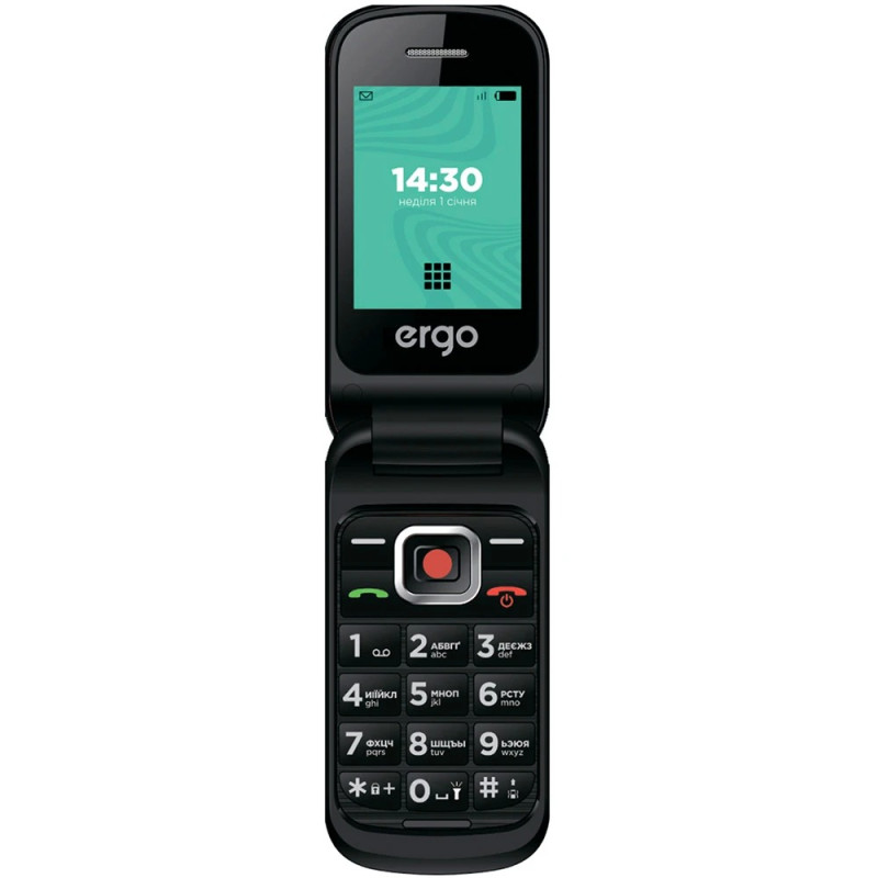 Мобільний телефон Ergo F241 Talk Dual Sim Black (F241 Dual Sim (black))