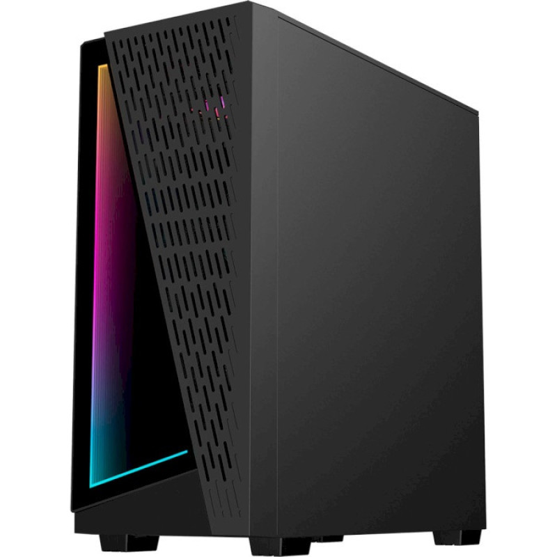 Корпус GameMax Prism, Black, без БЖ, Mid Tower, для ATX / MicroATX / Mini-ITX, 2xUSB 2.0 / 1xUSB 3.0, макс. CPU - 165 мм / VGA - 320 мм, 3x120 мм (PRISM)