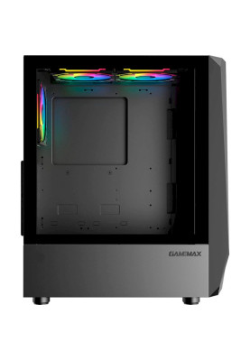 Корпус GameMax Time Bandit, Black, без БЖ, Mid Tower, для ATX / MicroATX / Mini-ITX, 2xUSB 2.0 / 1xUSB 3.0, макс. CPU - 170 мм / VGA - 330 мм, 2x140 мм (Time Bandit)