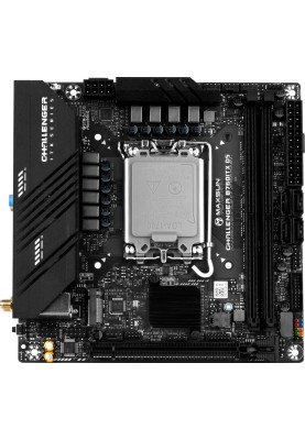Мат.плата LGA1700, Maxsun Terminator B760ITX D5, B760, 2xDDR5, Int.Video(CPU), 4xSATA3, 1xPCI-E 16x 5.0, 2xM.2 4.0, Dual LAN 2.5G+1G, ALC897, 4xUSB3.2/4xUSB2.0, 2xDP/2xHDMI, Mini-ITX (MS-Challenger B760ITX D5)
