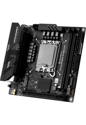 Мат.плата LGA1700, Maxsun Terminator B760ITX D5, B760, 2xDDR5, Int.Video(CPU), 4xSATA3, 1xPCI-E 16x 5.0, 2xM.2 4.0, Dual LAN 2.5G+1G, ALC897, 4xUSB3.2/4xUSB2.0, 2xDP/2xHDMI, Mini-ITX (MS-Challenger B760ITX D5)