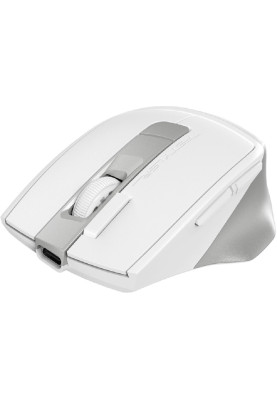 Миша A4Tech Fstyler FB45CS Air2 (Silver White), BT+RF (Combo), Bluetooth / 2.4 GHz / USB, 2000 dpi, кнопки 7 шт., підключення бездротове