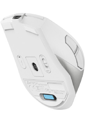 Миша A4Tech Fstyler FB45CS Air2 (Silver White), BT+RF (Combo), Bluetooth / 2.4 GHz / USB, 2000 dpi, кнопки 7 шт., підключення бездротове